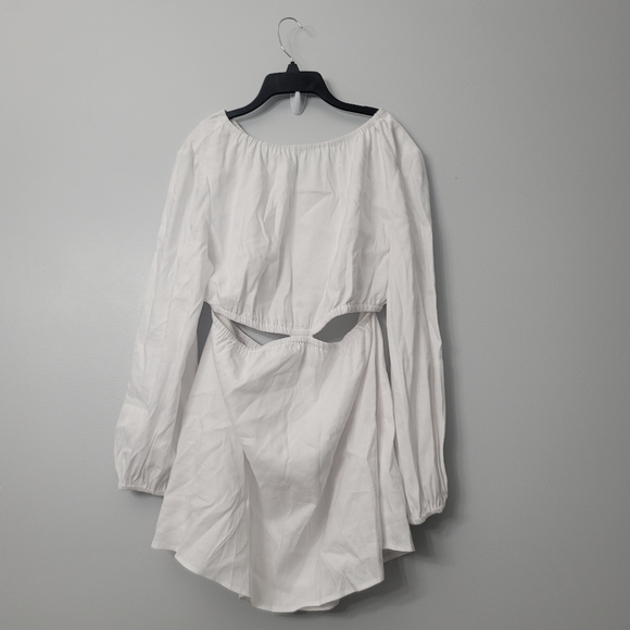 Gianni Bini Cora V-Neck Long Sleeve Cut-Out Mini A-Line Dress - Picture 5 of 8